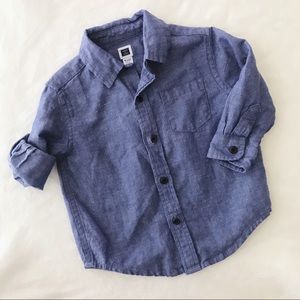 Janie and Jack roll sleeve shirt